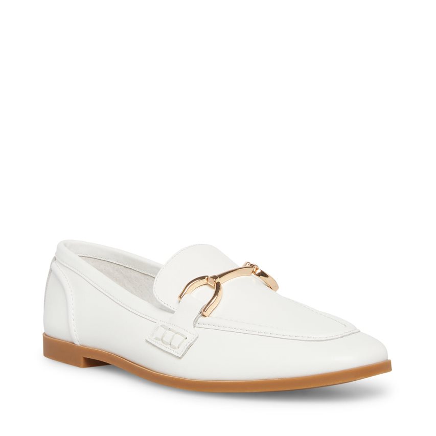 Loafers Steve Madden Carrine Cuero Mujer Blancas | ES XL3E24